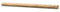 Walnut Travertine Honed Pencil Liner Trim Tile 1/2x12"
